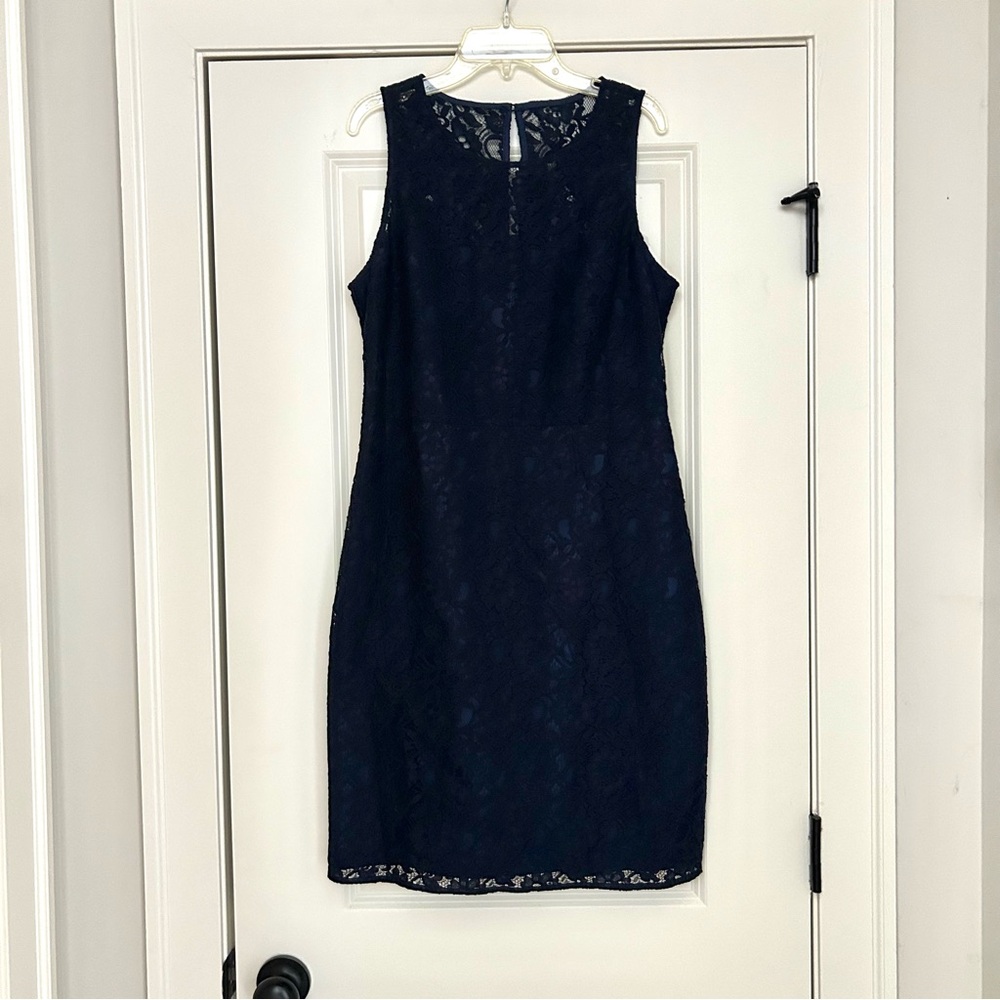 🆕 NWOT 🆕 Size 8 J. Crew Navy Blue Lace Dress 💙